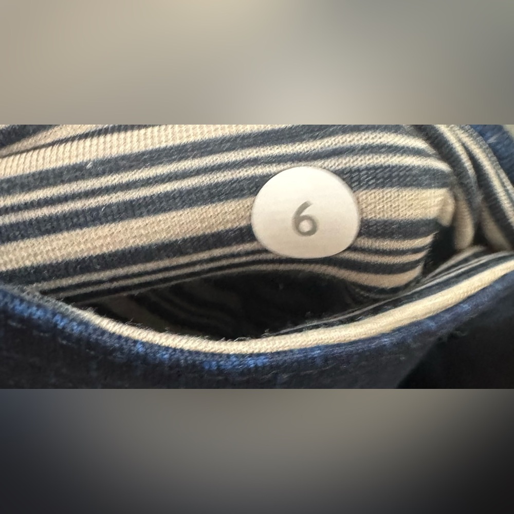 Lululemon Wunder Under Crop II Full-On Luon Exploded Sashico Inkwell Rugged Blue - Picture 5 of 13